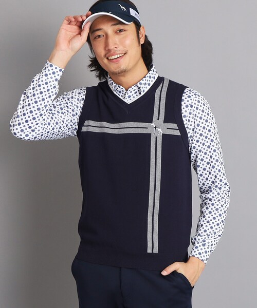＜未使用＞【adabat】チュニック丈 ベスト　ネイビー 楽天市場】アダバット メンズ ベストの通販