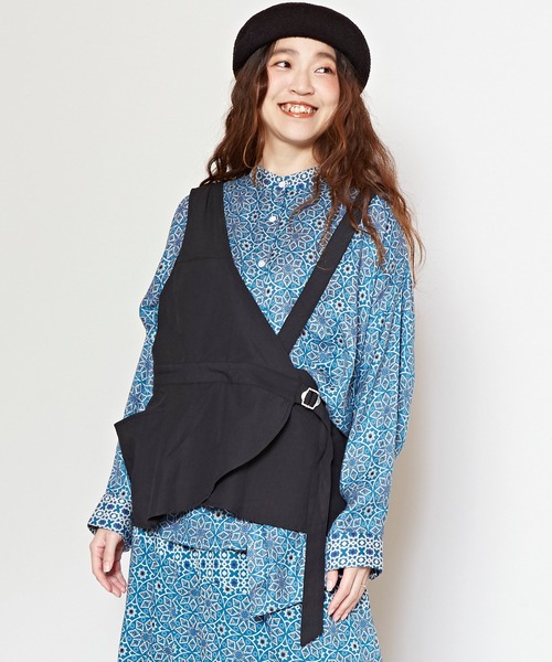 チャイハネ（チャイハネ）の「【チャイハネ】トラベベスト（ベスト・レディース・ブラック/ベージュ・FREE）」の2枚目の写真