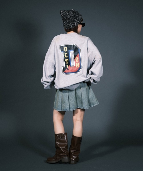 RePRODUCTION LABEL(リプロダクションレーベル)の「【ユニセックス】【RePRODUCTION LABEL / リプロダクションレーベル】カレッジロゴスウェット(スウェット・レディース・ブラック/グレー・FREE)」の9枚目の写真