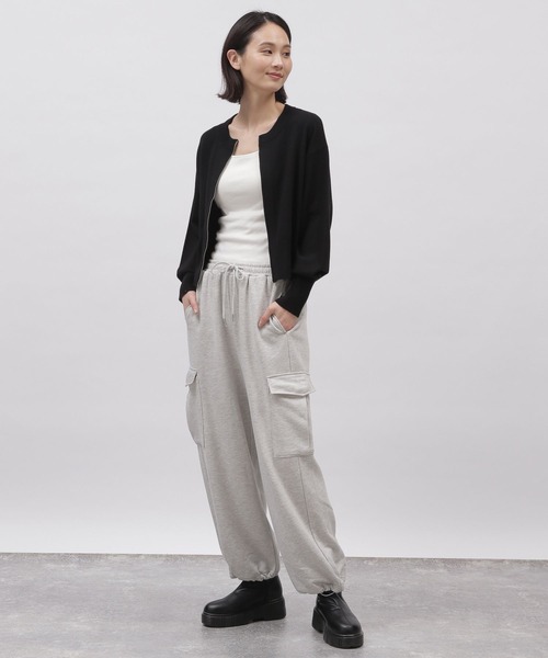 LAKOLE（ラコレ）の「スウェットカーゴパンツ / 106451（スウェットパンツ・レディース・ヘザーグレー/オートミール・SMALL/MEDIUM）」の3枚目の写真