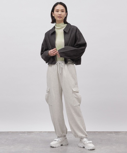 LAKOLE（ラコレ）の「スウェットカーゴパンツ / 106451（スウェットパンツ・レディース・ヘザーグレー/オートミール・SMALL/MEDIUM）」の19枚目の写真