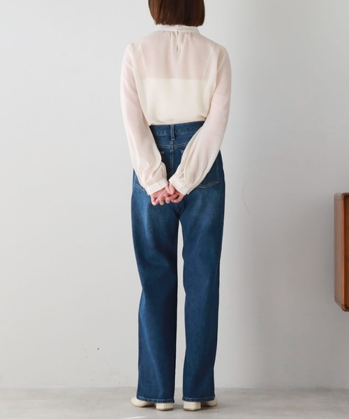 archives（アルシーヴ）の「エアリーアシメボウタイブラウス（シャツ/ブラウス・レディース・グレー/ブラック/アイボリー・MEDIUM）」の9枚目の写真