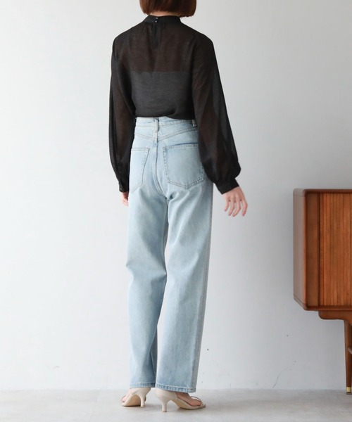 archives（アルシーヴ）の「エアリーアシメボウタイブラウス（シャツ/ブラウス・レディース・グレー/ブラック/アイボリー・MEDIUM）」の15枚目の写真