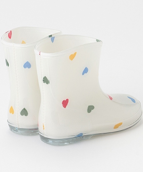 petit main（プティマイン）の「総柄レインブーツ（レインシューズ・キッズ・オフホワイト/マルチ/ライトベージュ/ライトグリーン/ネイビー/ラベンダー・15cm/17cm/14cm/16cm/18cm/19cm）」の7枚目の写真