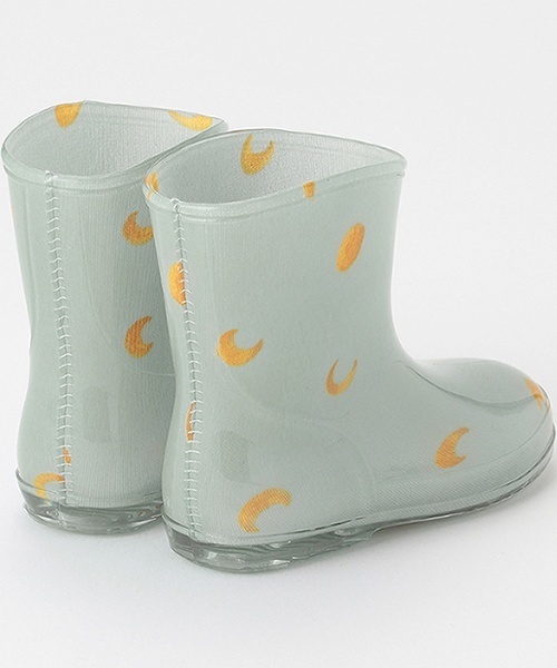 petit main（プティマイン）の「総柄レインブーツ（レインシューズ・キッズ・オフホワイト/マルチ/ライトベージュ/ライトグリーン/ネイビー/ラベンダー・15cm/17cm/14cm/16cm/18cm/19cm）」の11枚目の写真