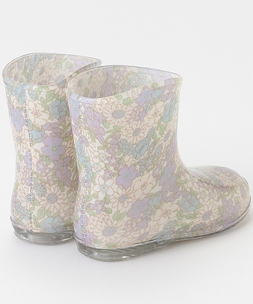 petit main（プティマイン）の「総柄レインブーツ（レインシューズ・キッズ・オフホワイト/マルチ/ライトベージュ/ライトグリーン/ネイビー/ラベンダー・15cm/17cm/14cm/16cm/18cm/19cm）」の13枚目の写真