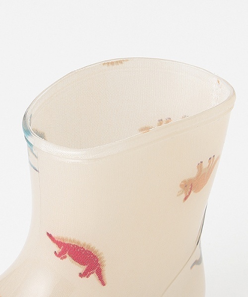 petit main（プティマイン）の「総柄レインブーツ（レインシューズ・キッズ・オフホワイト/マルチ/ライトベージュ/ライトグリーン/ネイビー/ラベンダー・15cm/17cm/14cm/16cm/18cm/19cm）」の16枚目の写真