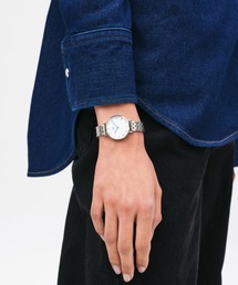quadro（クオドロ）の「Petite Roman 青針 リンクウォッチ レディース腕時計（アナログ腕時計）」