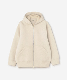 UNFIL | unfil | ダブルフェイスジャージー ジップパーカー WOMEN(パーカー)