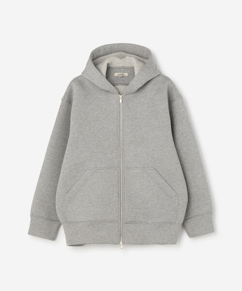 UNFIL（アンフィル）の「unfil | ダブルフェイスジャージー ジップパーカー WOMEN（パーカー・レディース・グレー/オートミール・1）」の19枚目の写真