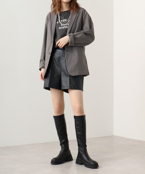 EVOLUTION(エボリューション)の「2B tailored jacket / 2Bテーラードジャケット unisex(テーラードジャケット・メンズ・ブラック/グレー・M/L/XL)」の3枚目の写真
