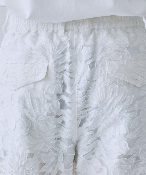 TAAKK（ターク）の「【TAAKK/ターク】JACQUARD PANTS（その他パンツ・メンズ・ホワイト/ブラック・2/3）」の3枚目の写真