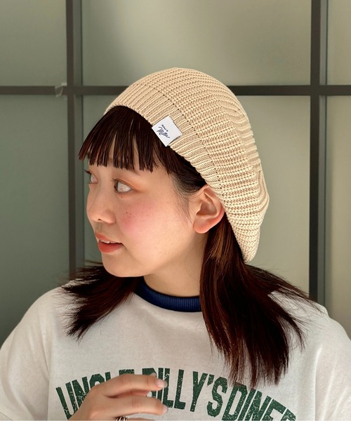 MILLER（ミラー）の「ニットベレー帽（ハンチング/ベレー帽・メンズ・アイボリー/ブラック・FREE）」の7枚目の写真