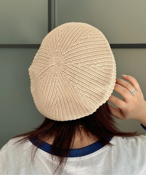 MILLER（ミラー）の「ニットベレー帽（ハンチング/ベレー帽・メンズ・アイボリー/ブラック・FREE）」の8枚目の写真