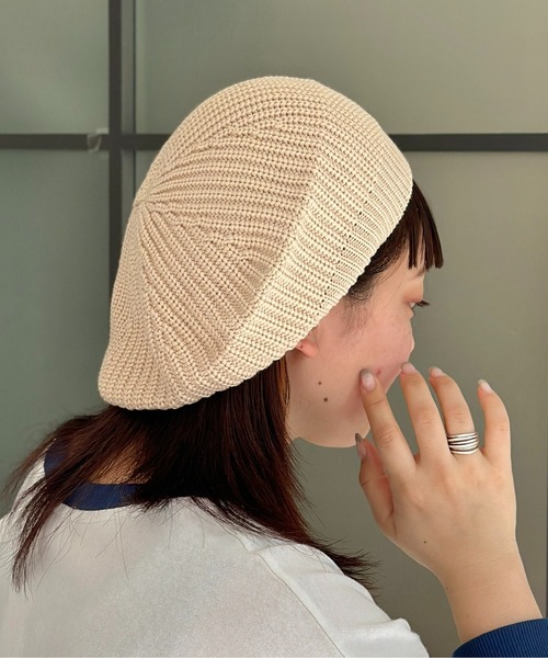 MILLER（ミラー）の「ニットベレー帽（ハンチング/ベレー帽・メンズ・アイボリー/ブラック・FREE）」の9枚目の写真