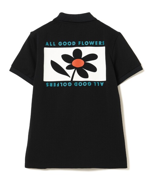 WOMEN〉ALL GOOD FLOWERS × BEAMS GOLF / 別注 ロゴ ポロシャツ