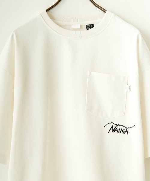 NANGA（ナンガ）の「[NANGA/ナンガ] 別注 ルーズフィット ドローコードポケットTシャツ（Tシャツ/カットソー・レディース・ホワイト/ブラック・S/M/L）」の21枚目の写真