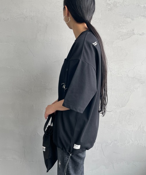 NANGA/ナンガ] 別注 ルーズフィット ドローコードポケットTシャツ NANGA/ナンガ] 別注 ルーズフィット ドローコードポケットT