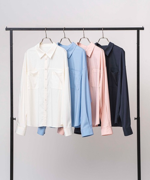 COMMRE（コムル）の「ダブルポケットオーバーシャツ（シャツ/ブラウス