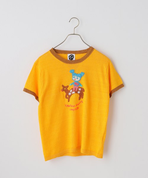 【YANYAN/ヤンヤン】CAMPUS LINEN TEE (SOLID)：ニット