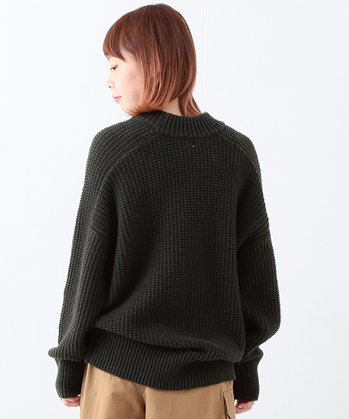Ray BEAMS（レイビームス）の「■Ray BEAMS / 5G ビッグシルエット クルーネック ニット（ニット/セーター・レディース・オフホワイト/ライトブラウン/ダークグリーン・ONE SIZE）」の16枚目の写真