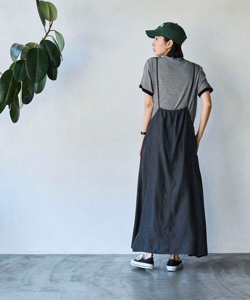 coen(コーエン)の「USAコットンフライスボーダーTシャツ(Tシャツ/カットソー・レディース・ブラック/レッド/ロイヤルブルー・M/L)」の8枚目の写真