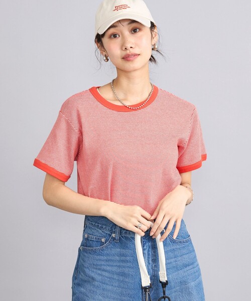 coen(コーエン)の「USAコットンフライスボーダーTシャツ(Tシャツ/カットソー・レディース・ブラック/レッド/ロイヤルブルー・M/L)」の16枚目の写真