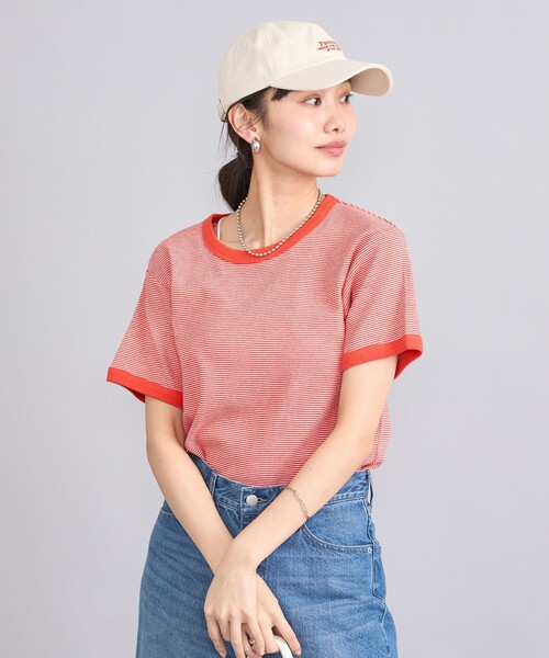 coen(コーエン)の「USAコットンフライスボーダーTシャツ(Tシャツ/カットソー・レディース・ブラック/レッド/ロイヤルブルー・M/L)」の17枚目の写真