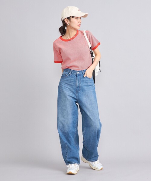 coen(コーエン)の「USAコットンフライスボーダーTシャツ(Tシャツ/カットソー・レディース・ブラック/レッド/ロイヤルブルー・M/L)」の19枚目の写真