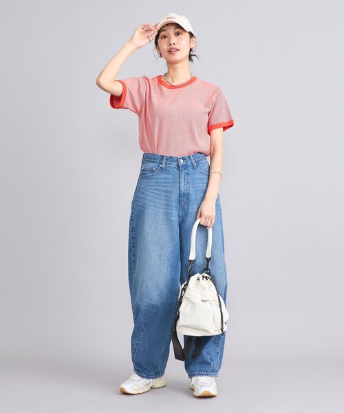 coen(コーエン)の「USAコットンフライスボーダーTシャツ(Tシャツ/カットソー・レディース・ブラック/レッド/ロイヤルブルー・M/L)」の22枚目の写真