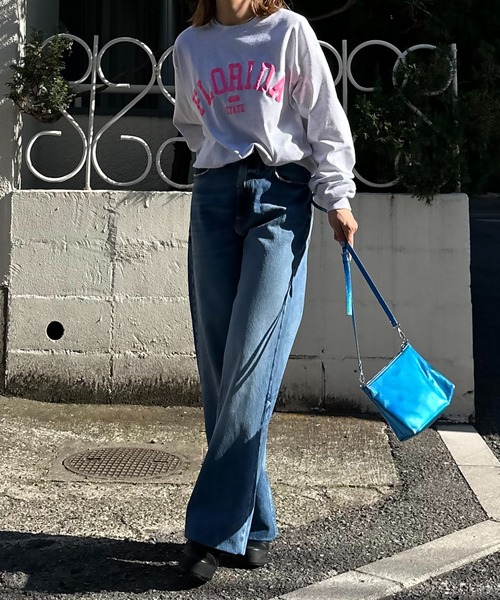 mi via loca(ミヴィアロカ)の「GILDAN 発泡プリントFLORIDAカレッジロゴロンT 【PT NO. MVL025 ※2A】(Tシャツ/カットソー・レディース・ブラック/オフホワイト/オートミール/ホワイト系その他・MEDIUM/X-LARGE)」の14枚目の写真