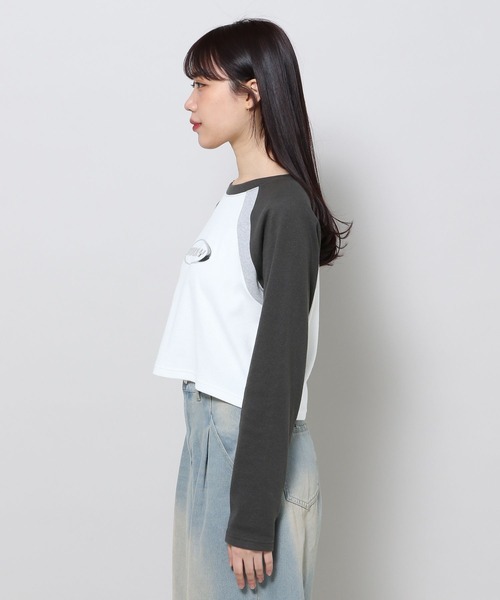 3.3 Field Trip (3.3フィールドトリップ)の「3.3 Field Trip/メタルロゴラグラン長袖Tシャツ 2105604(Tシャツ/カットソー・レディース・ホワイト/グレー・FREE)」の12枚目の写真