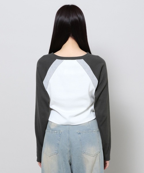 3.3 Field Trip (3.3フィールドトリップ)の「3.3 Field Trip/メタルロゴラグラン長袖Tシャツ 2105604(Tシャツ/カットソー・レディース・ホワイト/グレー・FREE)」の13枚目の写真