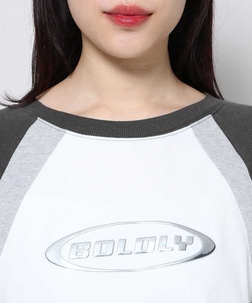 3.3 Field Trip (3.3フィールドトリップ)の「3.3 Field Trip/メタルロゴラグラン長袖Tシャツ 2105604(Tシャツ/カットソー・レディース・ホワイト/グレー・FREE)」の15枚目の写真