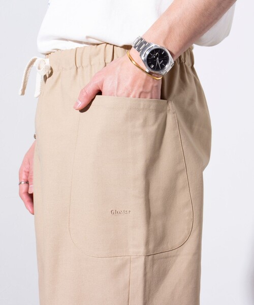GLOSTER（グロスター）の「【GLOSTER/グロスター】BEACH PANTS イージーパンツ リネン混（その他パンツ・メンズ・ベージュ/ブルーグレー/ブラック・S/M/L）」の4枚目の写真