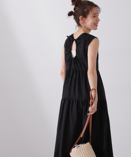 N.（N. Natural Beauty Basic）（エヌエヌナチュラルビューティーベーシック）の「【S Size Line】◆バックオープンティアードワンピース（ワンピース・レディース・ピンク/ブルー/ブラック・SMALL/MEDIUM）」の16枚目の写真
