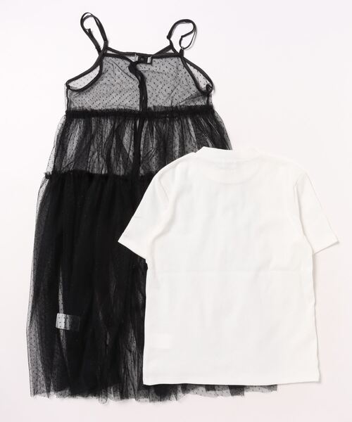 ポンポネットジュニア L/160 リバティワンピース インナーキャミ
