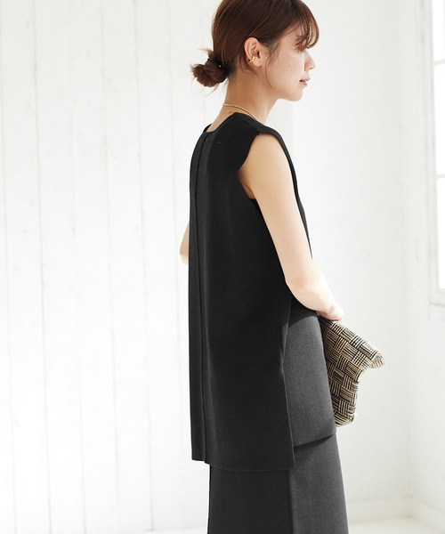 ◆美品！貴重！◆ ジャーナルスタンダード レリューム　切替ベスト Anggae/アンゲ】CURVED LINE JACQUARD VEST：ベスト（ベスト