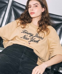 【NET ViVi掲載】オーバーサイズラグジュアリーセリフTシャツ