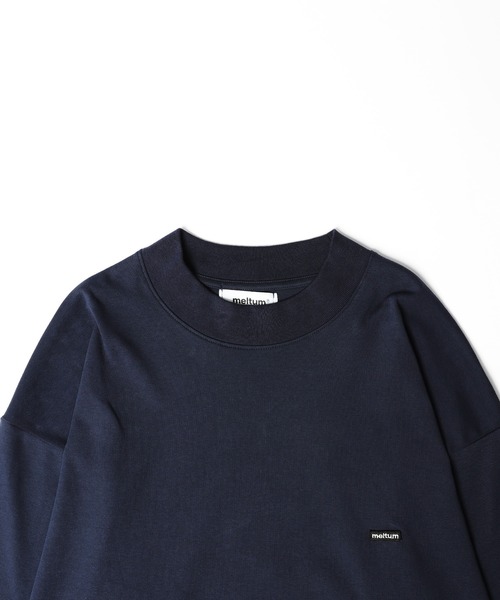 meltum（メルタム）の「【ZOZO限定】SORONA MOCKNECK TEE L/S（Tシャツ/カットソー・メンズ・ネイビー/ホワイト/ブラック・SMALL/MEDIUM/LARGE）」の5枚目の写真