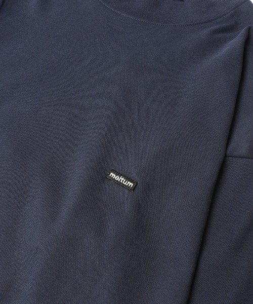 meltum（メルタム）の「【ZOZO限定】SORONA MOCKNECK TEE L/S（Tシャツ/カットソー・メンズ・ネイビー/ホワイト/ブラック・SMALL/MEDIUM/LARGE）」の7枚目の写真