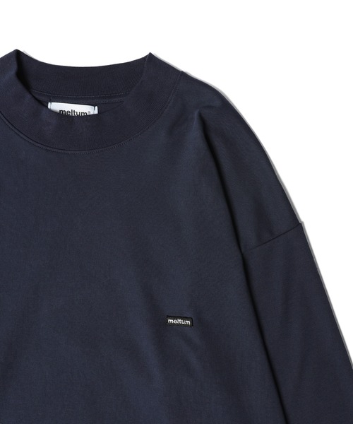 meltum（メルタム）の「【ZOZO限定】SORONA MOCKNECK TEE L/S（Tシャツ/カットソー・メンズ・ネイビー/ホワイト/ブラック・SMALL/MEDIUM/LARGE）」の6枚目の写真