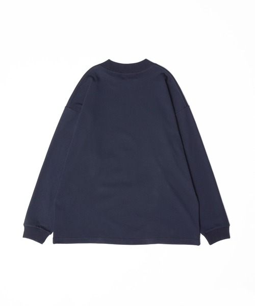 meltum（メルタム）の「【ZOZO限定】SORONA MOCKNECK TEE L/S（Tシャツ/カットソー・メンズ・ネイビー/ホワイト/ブラック・SMALL/MEDIUM/LARGE）」の4枚目の写真