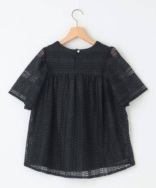 組曲(クミキョク)の「ボーダーレース ブラウス(Tシャツ/カットソー・レディース・ネイビー系/スモーキーグリーン系/アイボリー系・S2)」の22枚目の写真