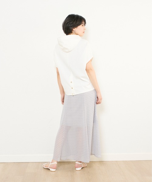 INED CLARO（イネドクラロ）の「ジオメトリックプリントスカート【セットアップ対応】（スカート・レディース・グレー/ベージュ/グリーン・フリー）」の13枚目の写真