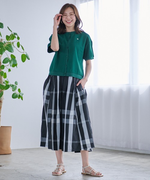 Arnold Palmer（アーノルドパーマー）の「カノコ クルーネック カーディガン（カーディガン/ボレロ・レディース・ネイビー/ライラック/グリーン・L/M/S）」の11枚目の写真