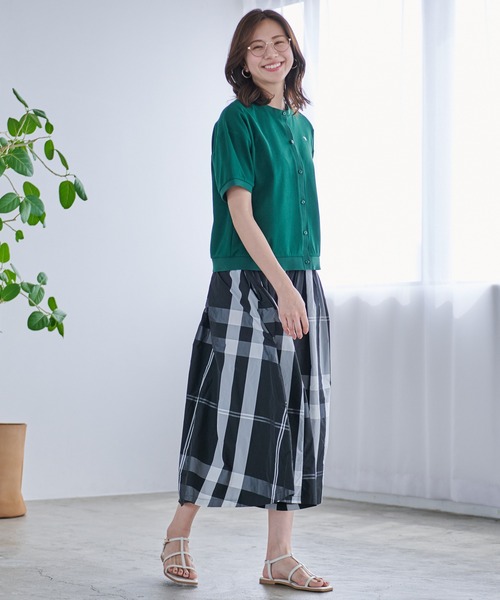 Arnold Palmer（アーノルドパーマー）の「カノコ クルーネック カーディガン（カーディガン/ボレロ・レディース・ネイビー/ライラック/グリーン・L/M/S）」の12枚目の写真