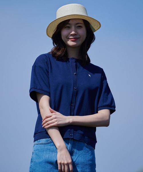 Arnold Palmer（アーノルドパーマー）の「カノコ クルーネック カーディガン（カーディガン/ボレロ・レディース・ネイビー/ライラック/グリーン・L/M/S）」の13枚目の写真