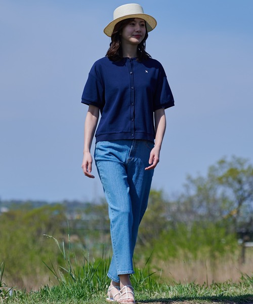 Arnold Palmer（アーノルドパーマー）の「カノコ クルーネック カーディガン（カーディガン/ボレロ・レディース・ネイビー/ライラック/グリーン・L/M/S）」の15枚目の写真