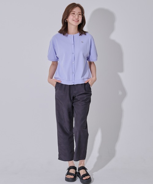 Arnold Palmer（アーノルドパーマー）の「カノコ クルーネック カーディガン（カーディガン/ボレロ・レディース・ネイビー/ライラック/グリーン・L/M/S）」の7枚目の写真